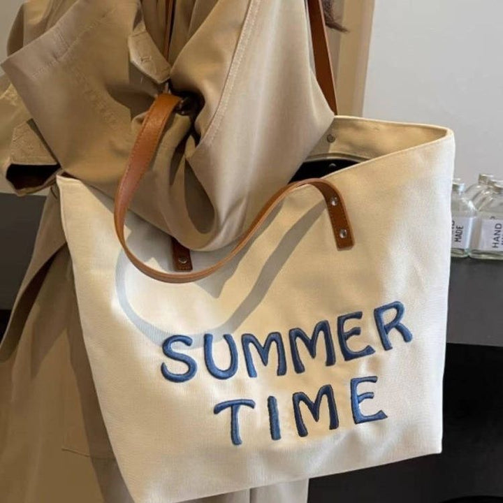 Strandtasche mit Gesticktem Sommermotiv Karnz