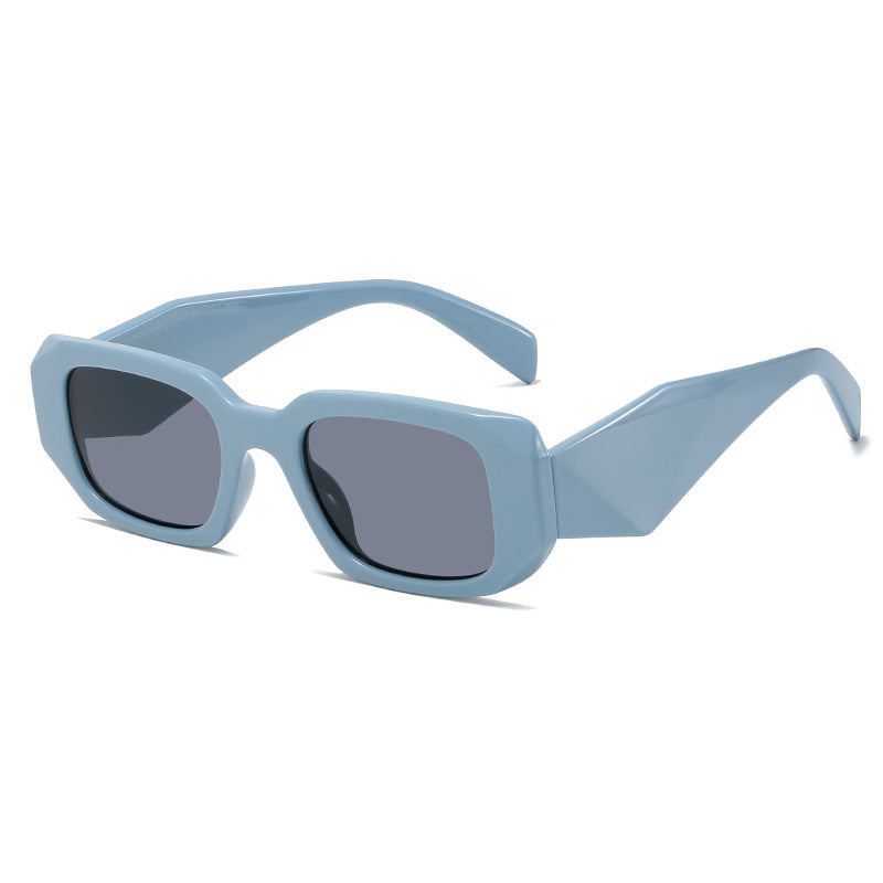 Damen quadratische Designer-Sonnenbrille mit modernem akzentuiertem Rahmen Karnz