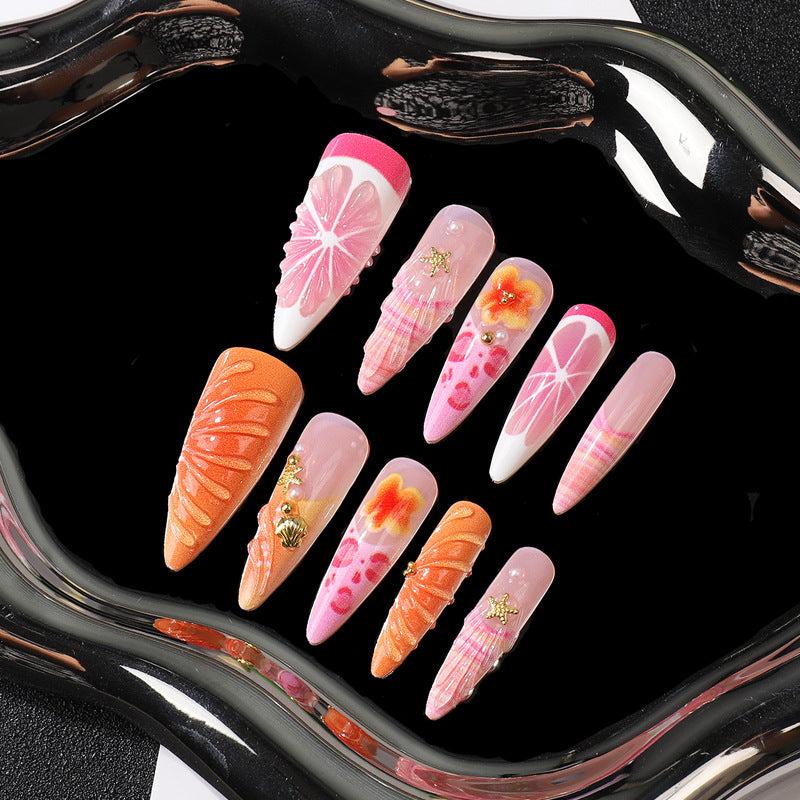 Künstlerisches dekoratives Nagelset Karnz