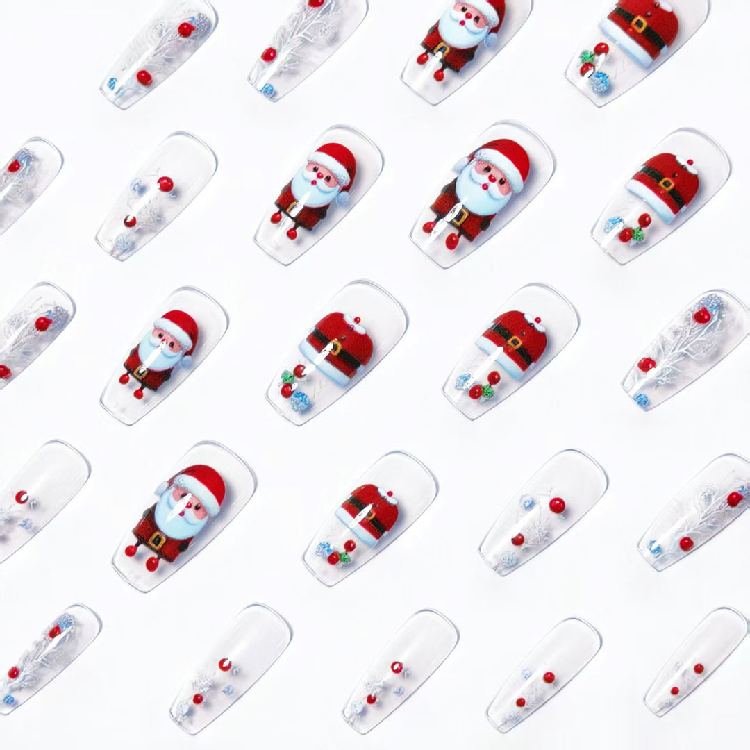 Kunstnägel Im Festlichen Weihnachtsdesign Karnz