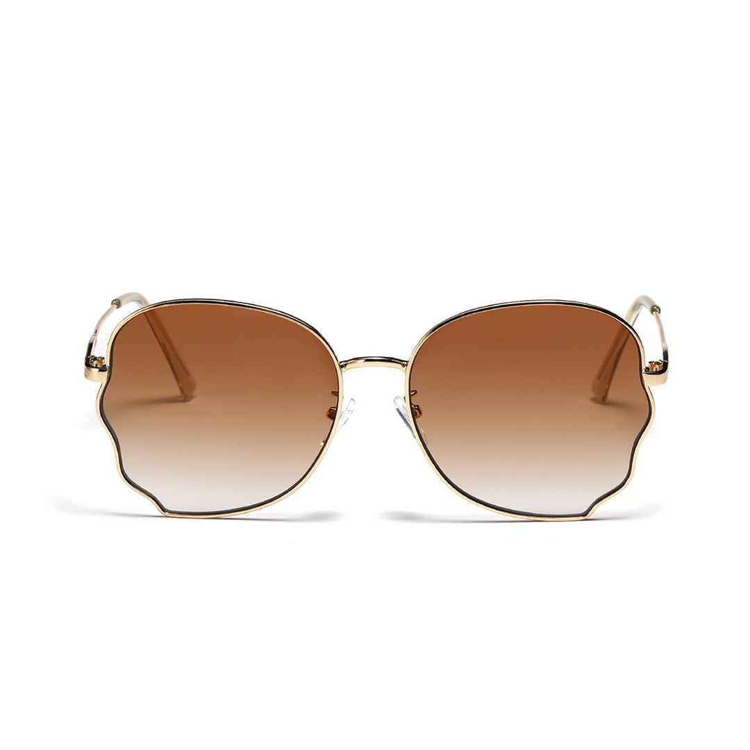 Damen elegante Oversized-Sonnenbrille mit schützendem Rahmen Karnz