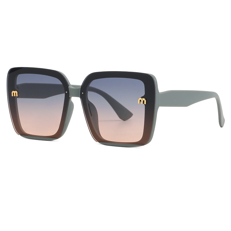 Damen oversized quadratische Sonnenbrille mit elegantem Rahmen Karnz
