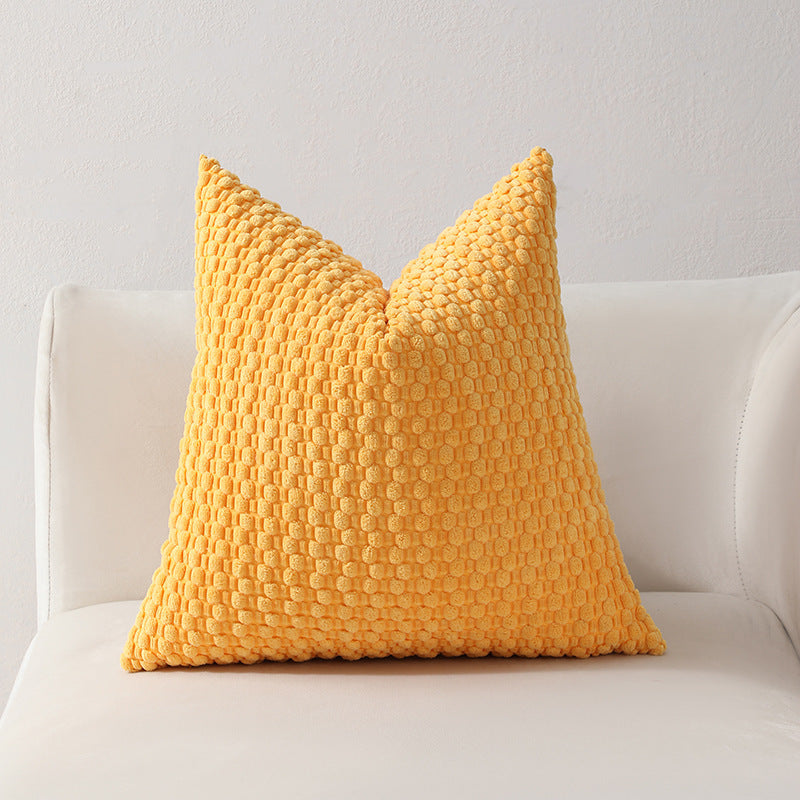 Strukturierter gestrickter Dekorationskissen