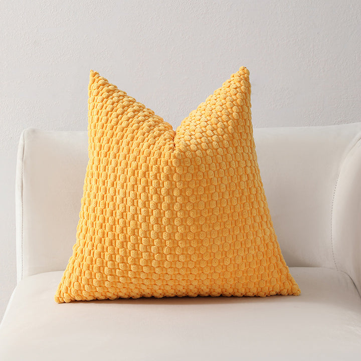 Strukturierter gestrickter Dekorationskissen