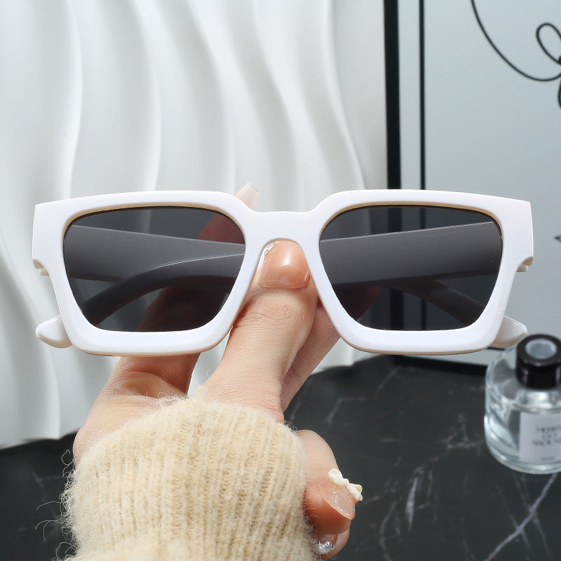Damen Modische Oversized-Sonnenbrille mit quadratischem Rahmen Karnz