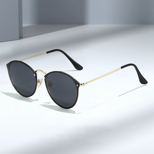 Trendige Runde Sonnenbrille Im Eleganten Design Karnz