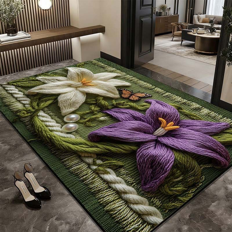 Künstlerischer Floralbereichsteppich