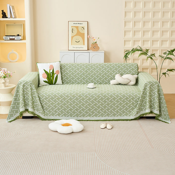 Strukturierte gewebte Sofa-Wurfdecke
