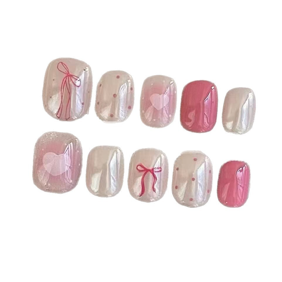 Romantisches Herz-Themen Nagelkunst Set Karnz