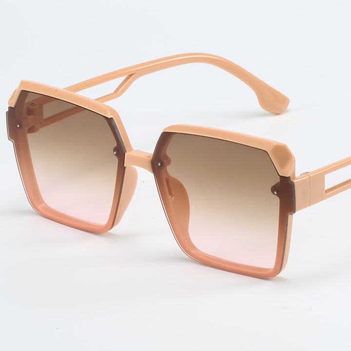 Damen modische quadratische Sonnenbrille mit filigranem Design Karnz