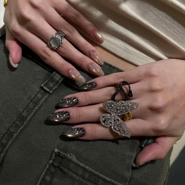 Elegante Stiletto Nagelkunst Verlängerungen