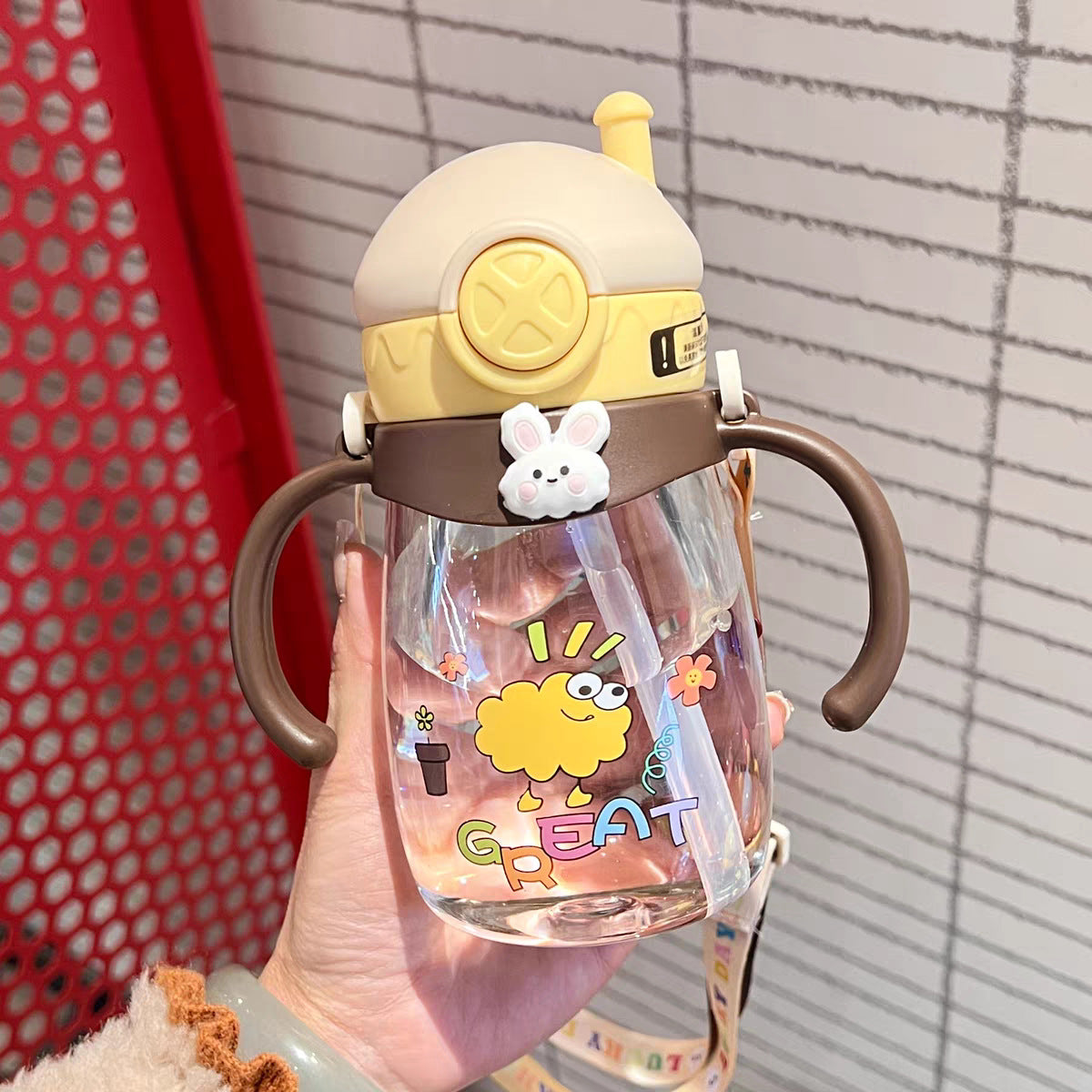 Damen Kindergerechte Trinkflasche Karnz