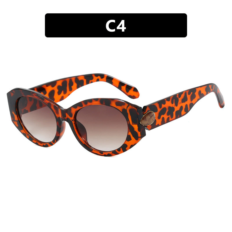 Damen elegante Sonnenbrille mit stilvollen Konturen Karnz