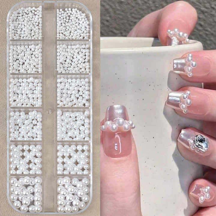 Dekoratives 3D Nagelkunst Perlen Dekorationsset