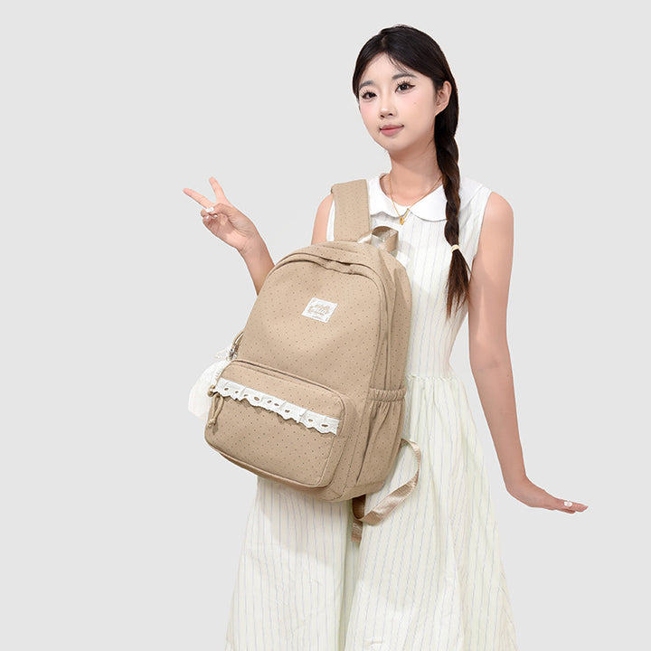 Stylischer Punkte Rucksack Karnz