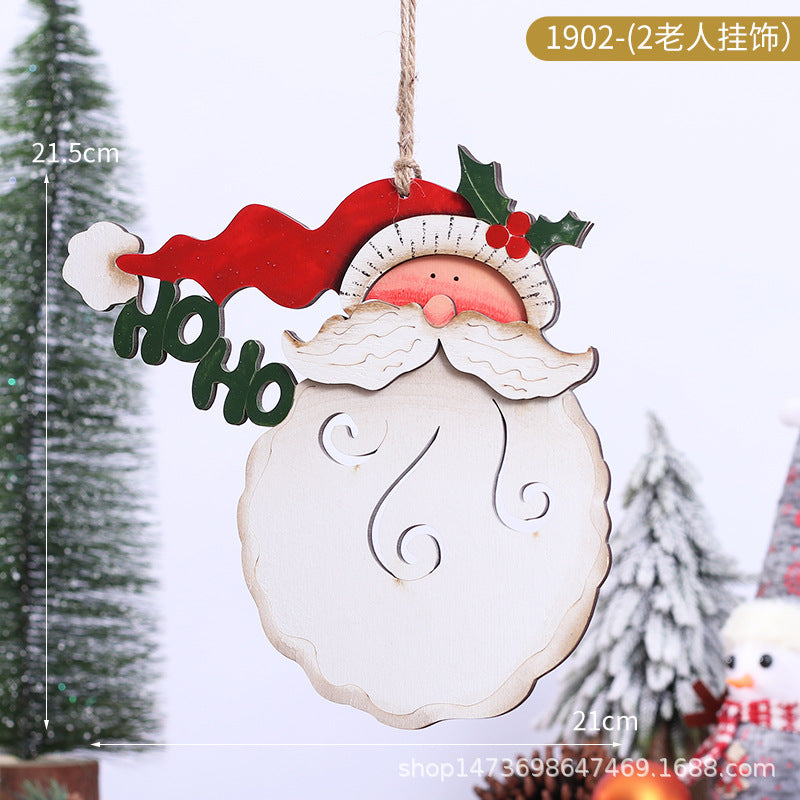 Dekorativer Holz-Santa-Kopf-ornament