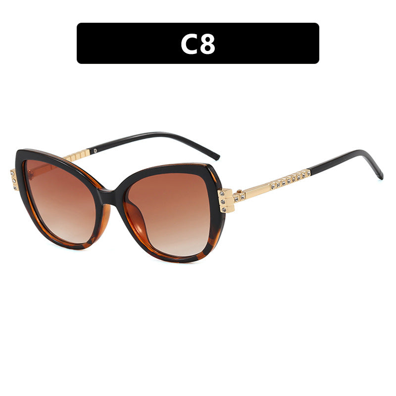 Damen oversized Sonnenbrille mit schützendem UV-Filter und eleganten Akzenten Karnz