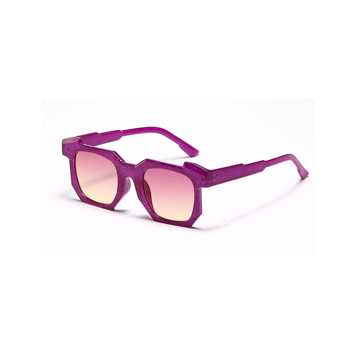 Damen modische transparente Sonnenbrille mit stilvollen Verlaufsgläsern Karnz