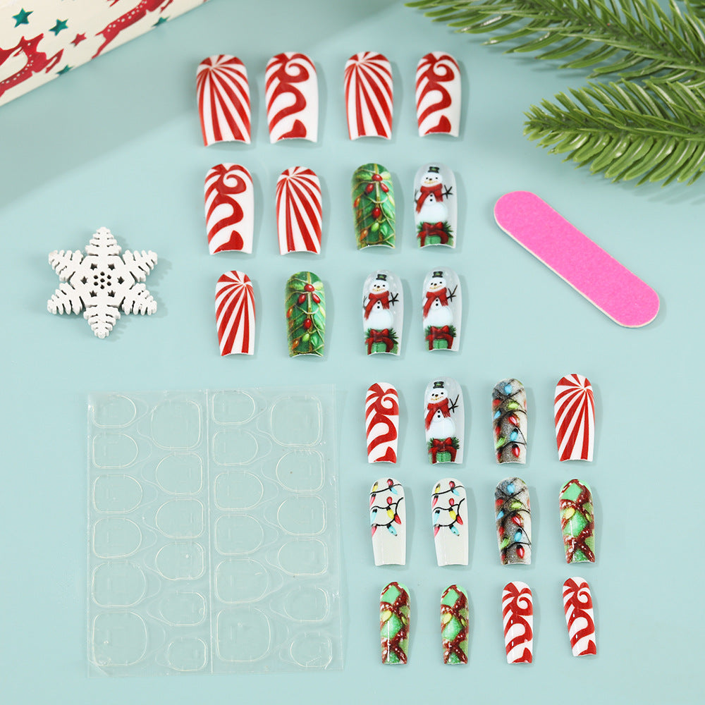 Kreative Weihnachtskunstnägel Set Karnz