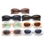 Damen modische Retro-Sonnenbrille mit breitem Rahmen Karnz
