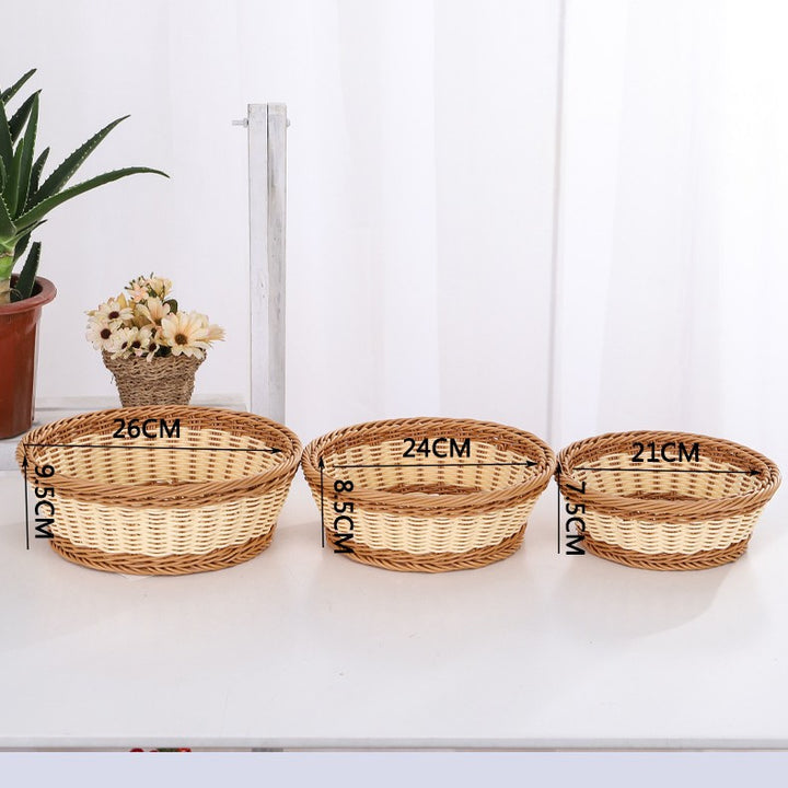 Unisex Aufbewahrungskörbe aus geflochtenem Material Karnz