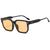 Damen Quadratische Sonnenbrille mit modernem, rahmenlosem Design Karnz