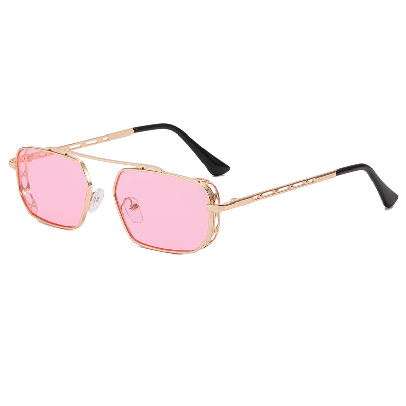 Damen modische Sonnenbrille im modernen Hexagon-Design Karnz
