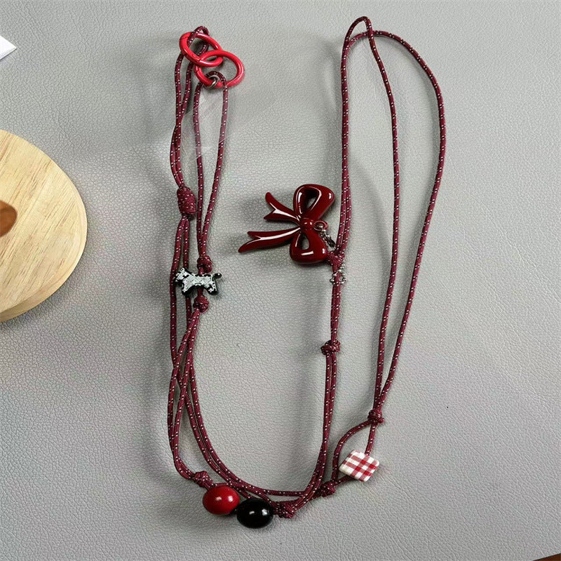 Verspielter Perlen Charm Brillenhalter Karnz