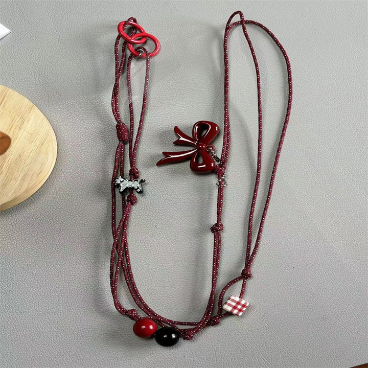 Verspielter Perlen Charm Brillenhalter Karnz