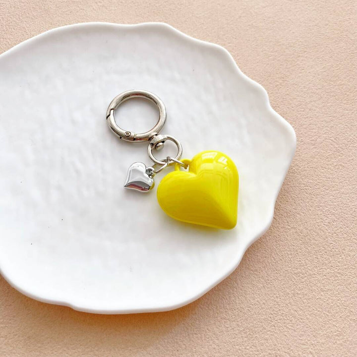 Herzförmiger Charm Schlüsselanhänger Karnz
