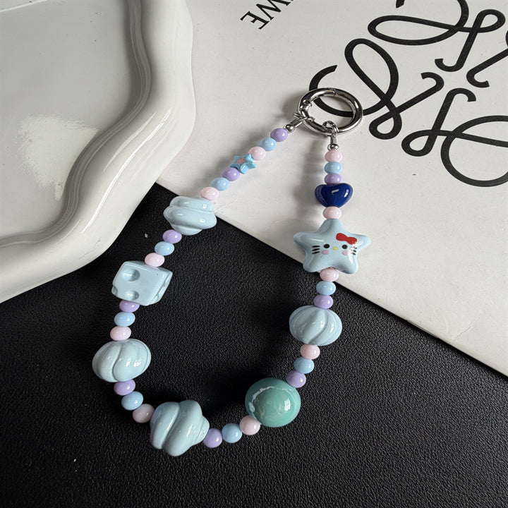 Dekorativer perlenbesetzter Handy-Lanyard Karnz 1790135831