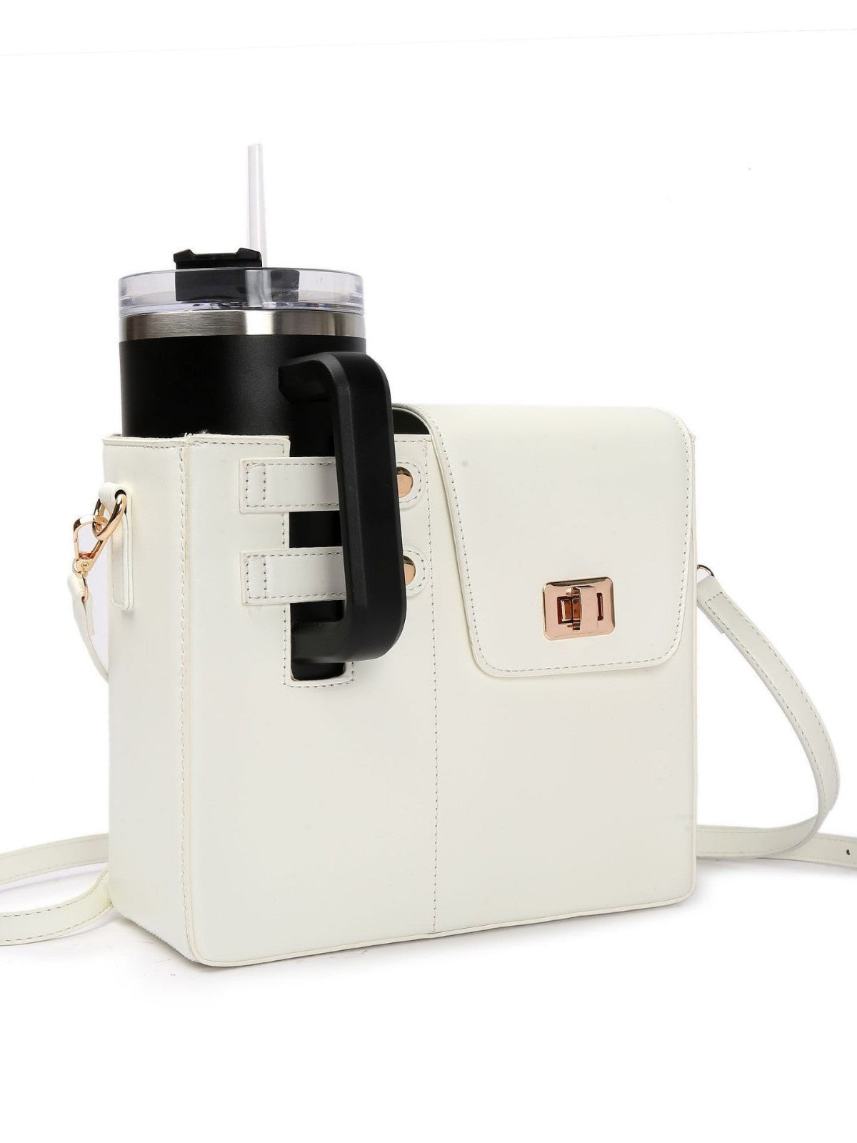 Damen Multifunktionale Handtasche mit integriertem Getränketee und stilvollem Design Karnz