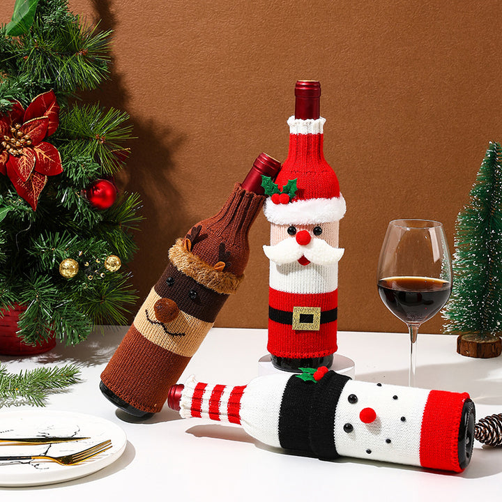 Weihnachtsgeschenk Weinflaschenhülle Karnz