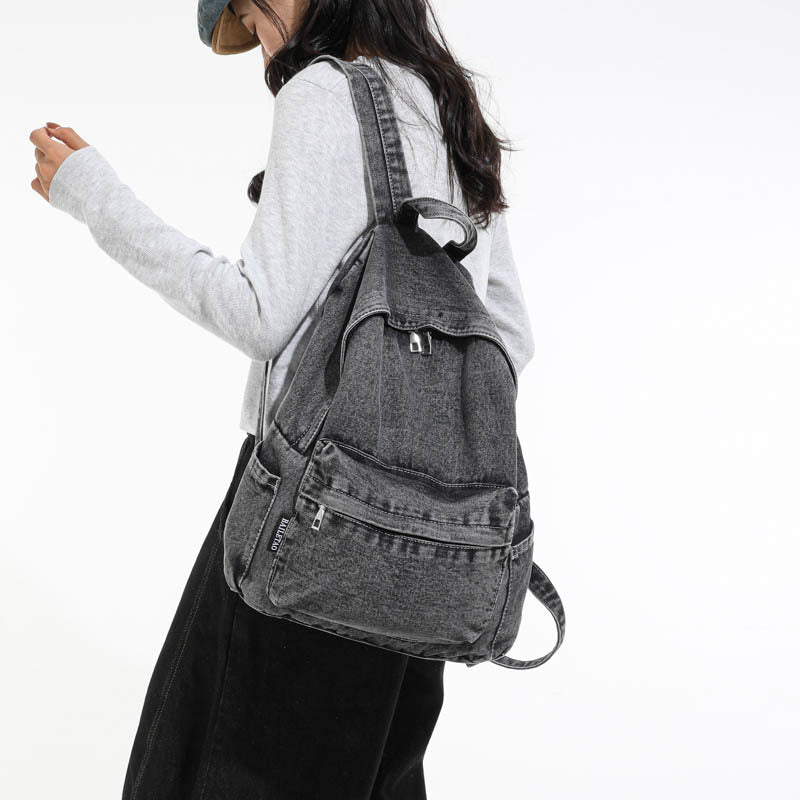 Trendiger Freizeit-Denim-Rucksack Karnz