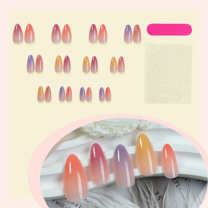 Ombre Nagelkunst Set mit Elegantem Farbverlauf-Design Karnz