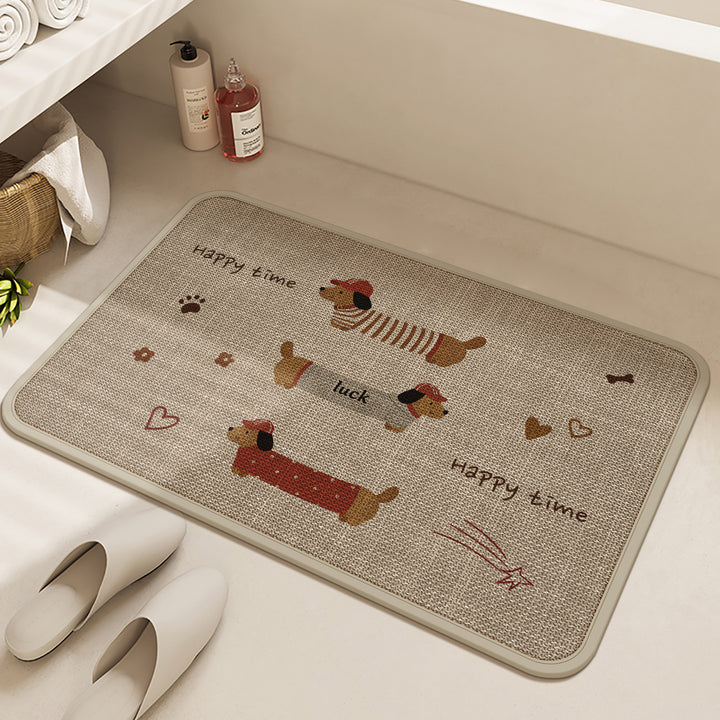 Hundethemed Badezimmermatte