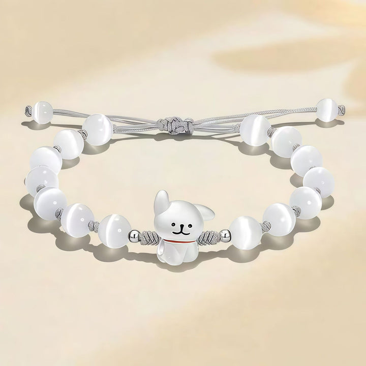 Verspieltes Hund Charm Perlen Armband Karnz