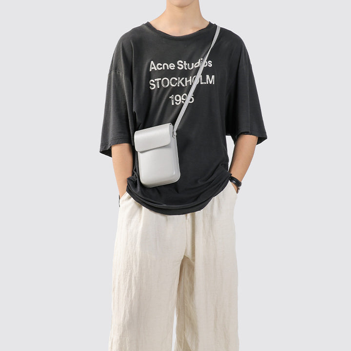 Kompakte Leder Crossbody Pouch Karnz