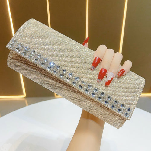Glitzernde Strass Abend-Clutch