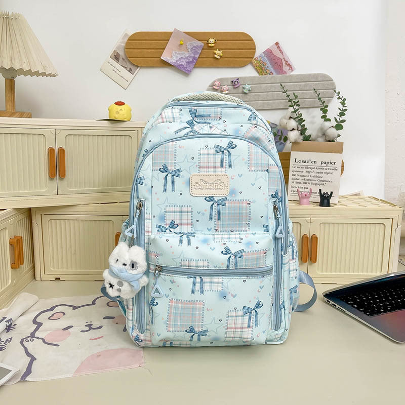 Süßer Grafikdruck Schulrucksack Karnz