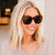 Damen Sonnenbrille im eleganten Retro-Stil mit hochschützendem UV-Filter Karnz