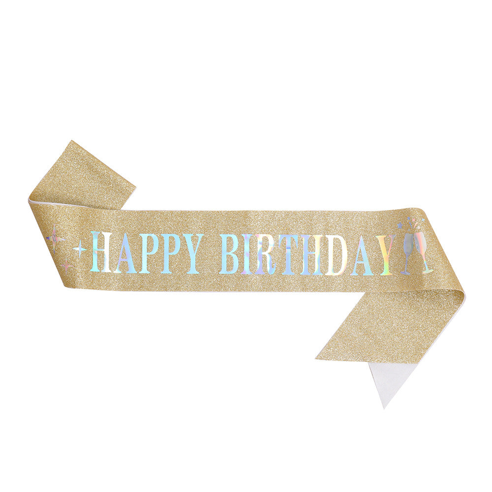 Damen Funkenkrone mit „Happy Birthday“ Schriftzug Karnz