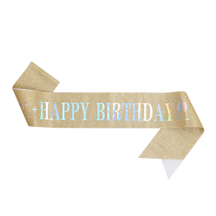 Damen Glitzernder Haarreif mit "Happy Birthday"-Aufschrift Karnz