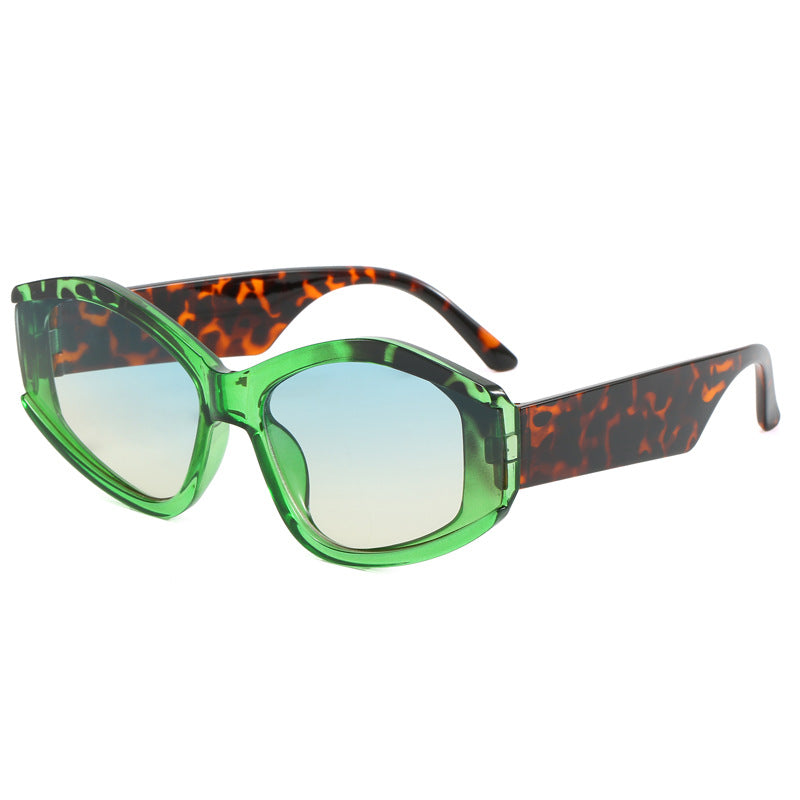 Damen modische Sonnenbrille mit markantem, futuristischem Design Karnz