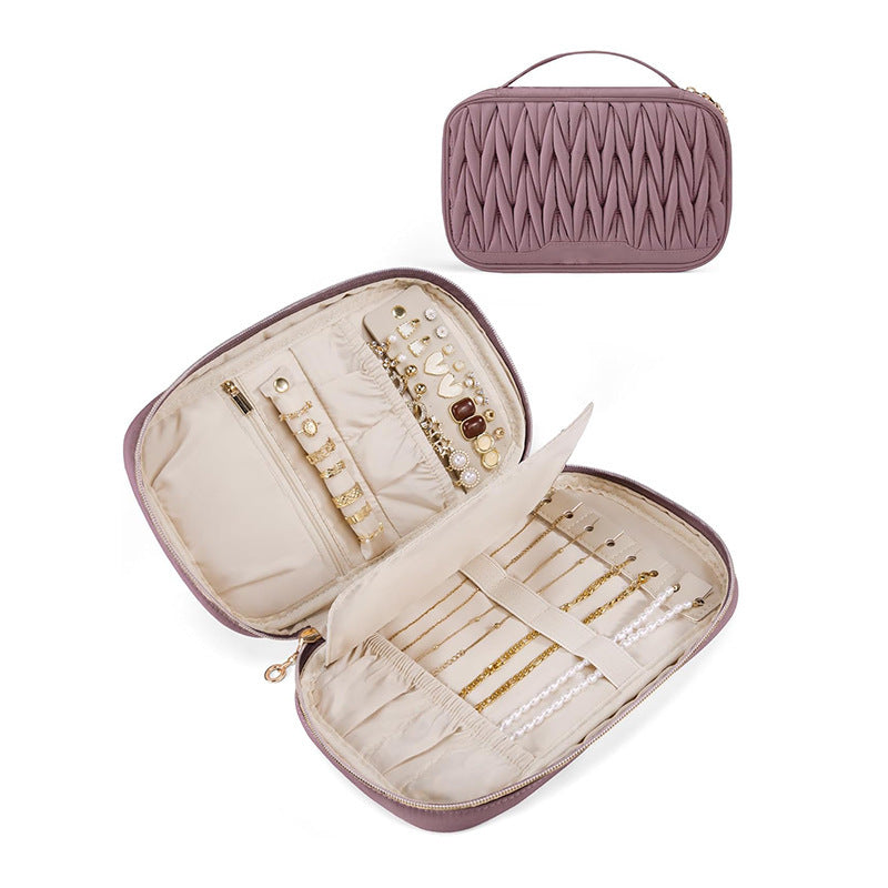 Schmuck-Organizer Tasche mit Seitlichen Fächern Karnz