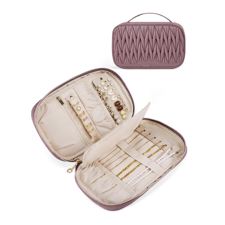 Schmuck-Organizer Tasche mit Seitlichen Fächern Karnz