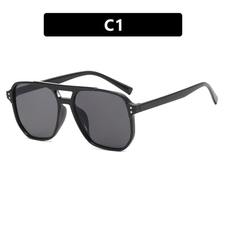 Damen modische Sonnenbrille mit kantigem Rahmen Karnz