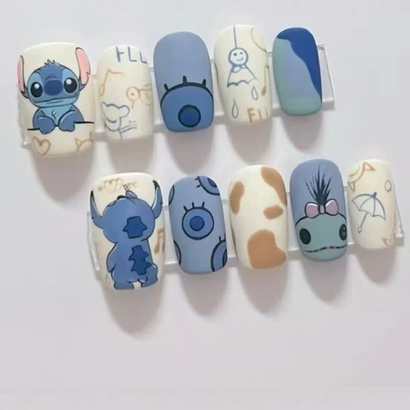 Fun Cartoon Character Press-On Nail Art Kit Karnz