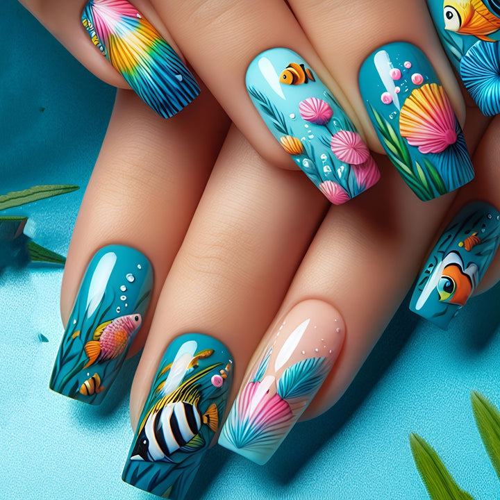 Kreatives Unterwasser Nageldesignset Karnz