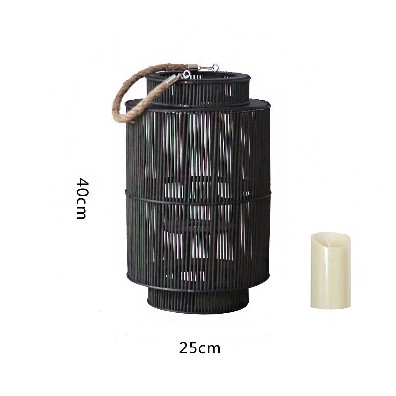Dekorative Rattan-Laterne Karnz